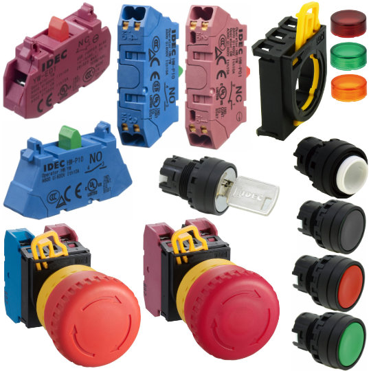 YW Series - Switches and Pilot Lights